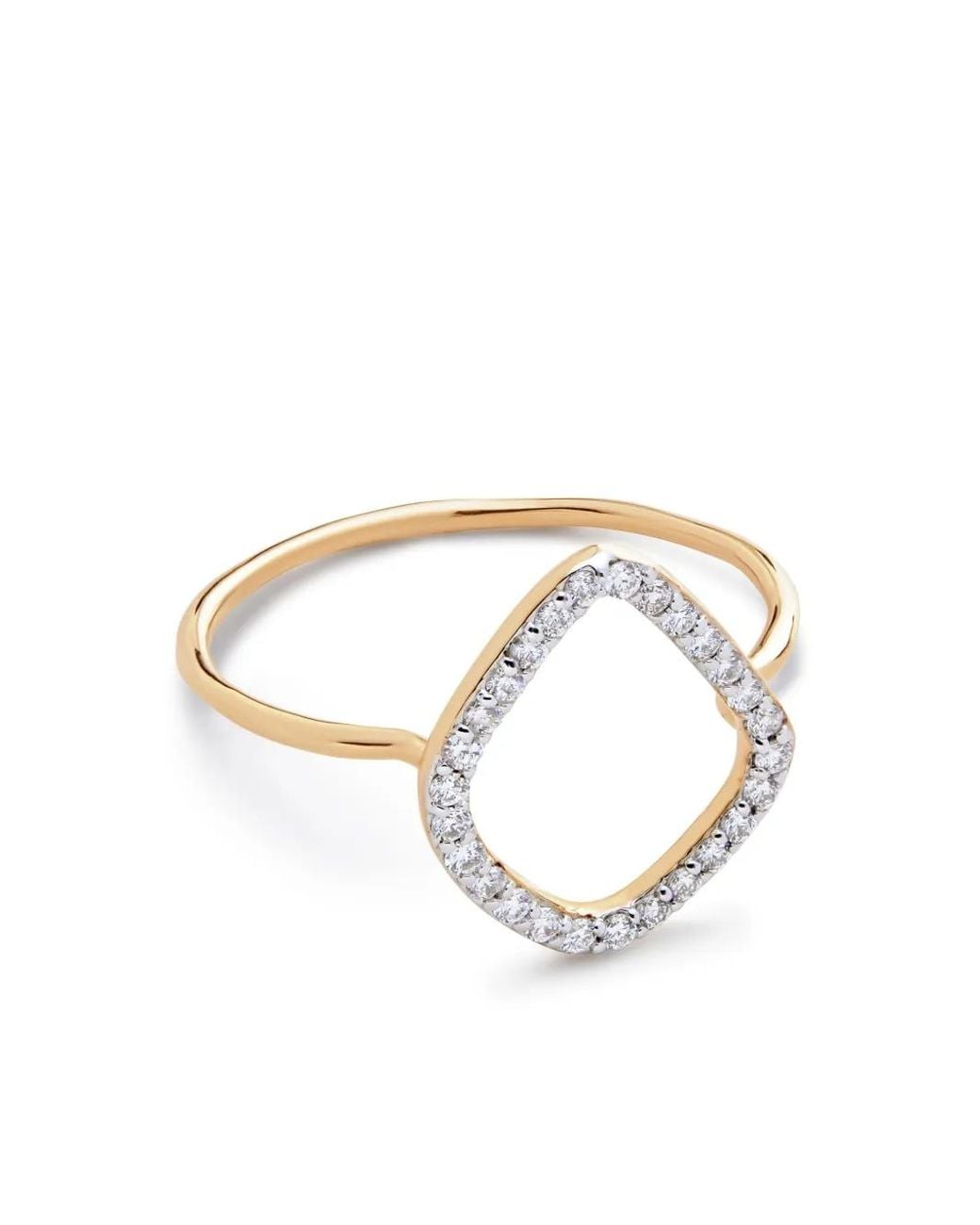 Monica Vinader Metallic 14Kt Riva Kite Diamond Ring