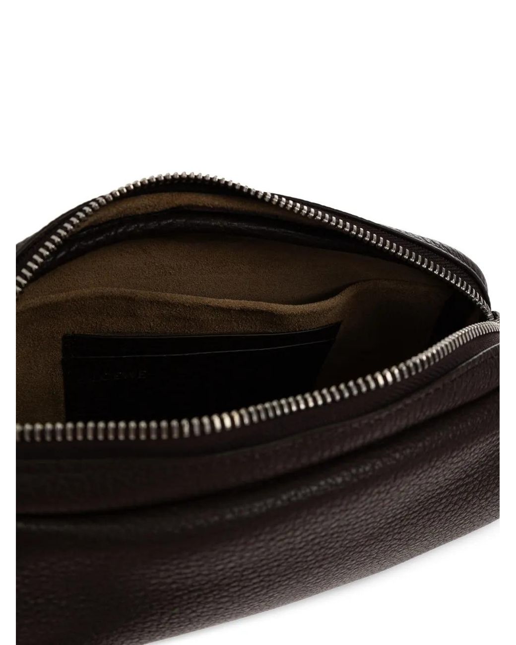 Loewe Black Small Pebble Messenger Bag for men