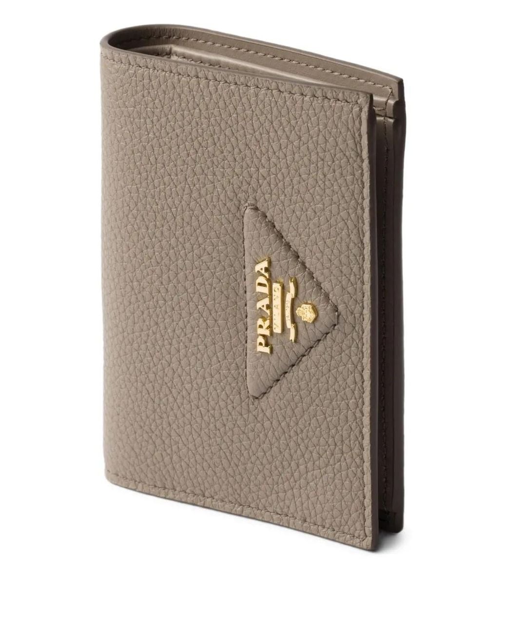 Cartera Pequeña Con Logo Triangular Prada de color Brown