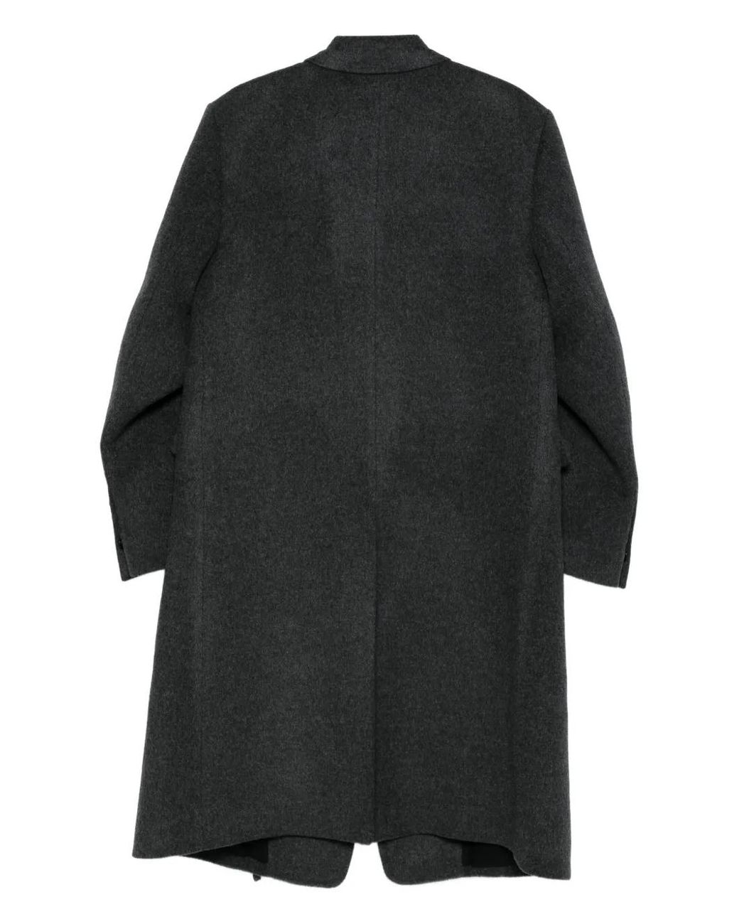 Ann Demeulemeester Black Viv Button-Up Coat