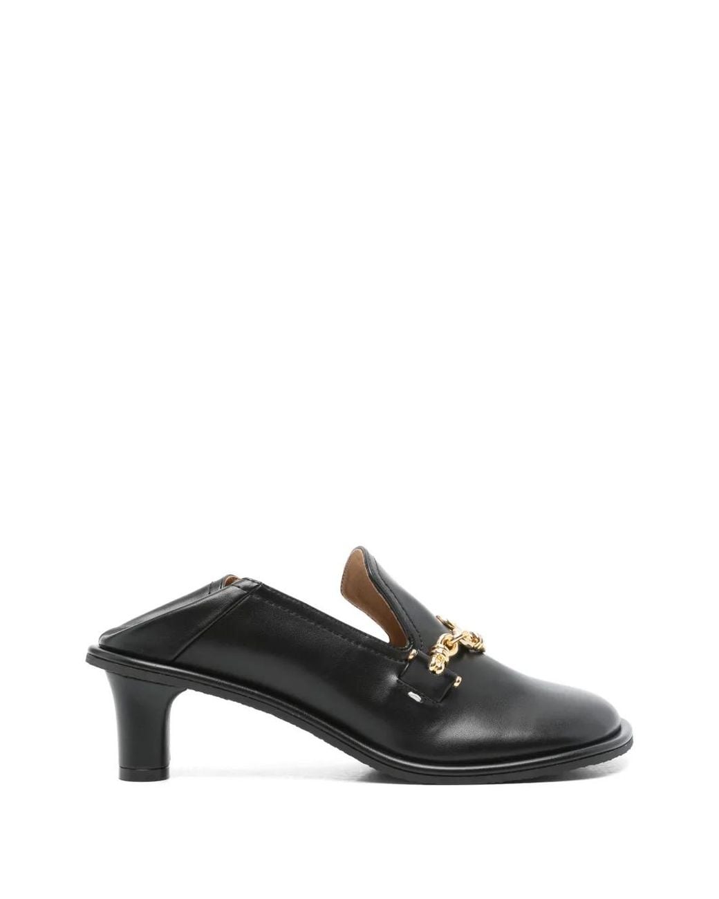 Stella McCartney Black 45Mm Metallic-Detail Pumps