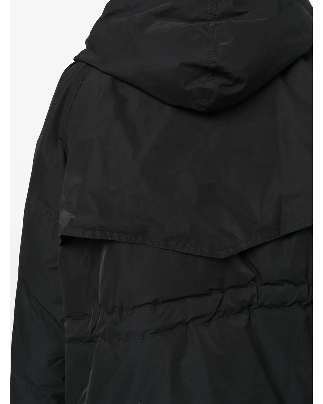 Sacai Black Padded Zip-Up Parka for men