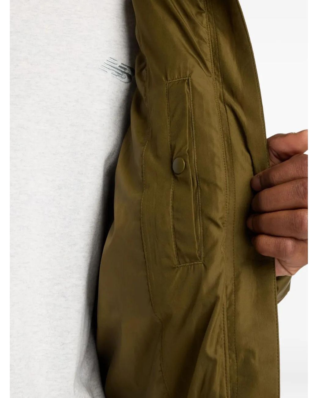 New Balance Donsjack Met Capuchon in het Green voor heren