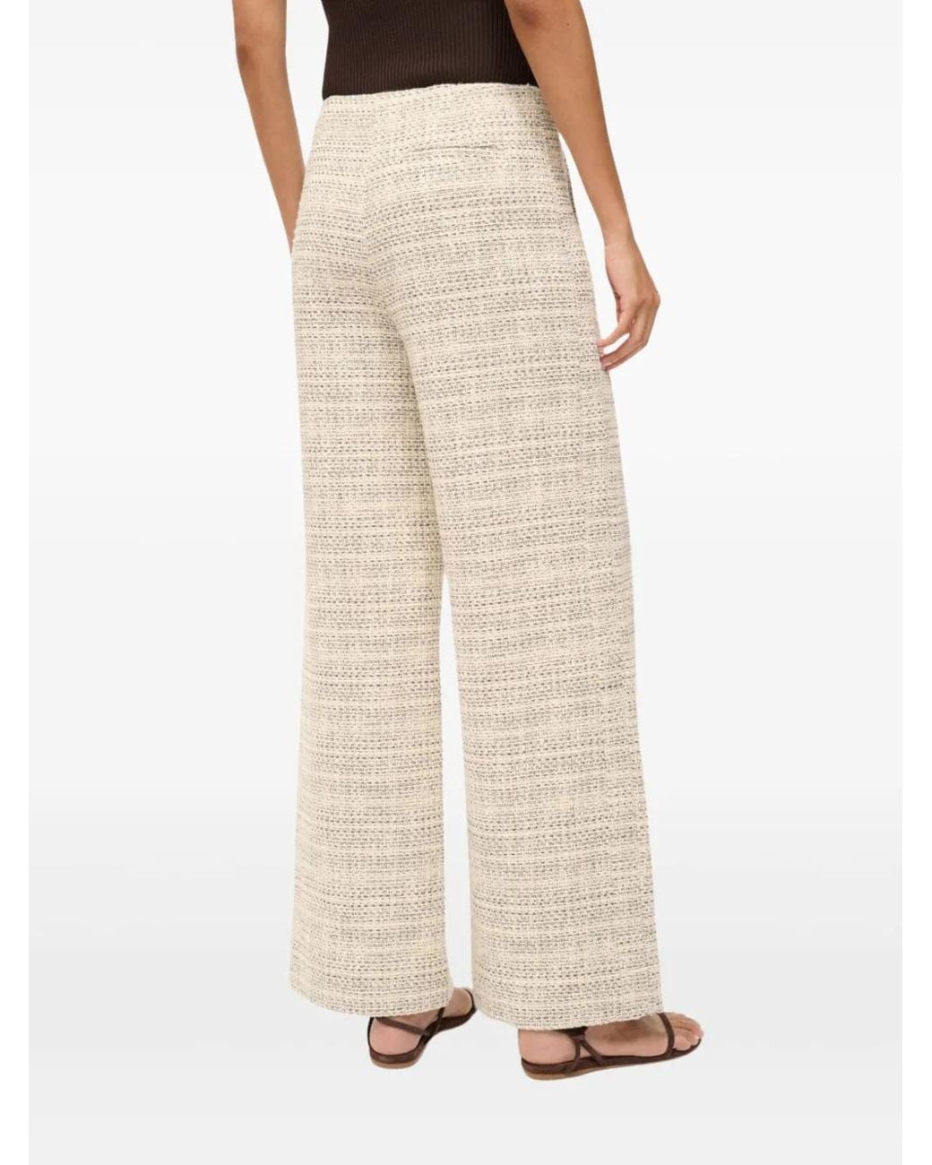 Staud White Lilia Trousers