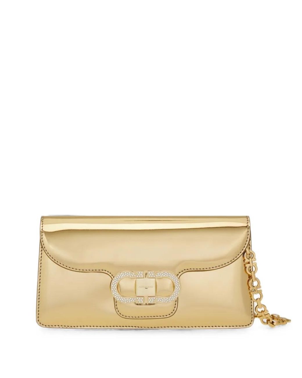Ferragamo Natural Mini Bag Double Gancini Chain