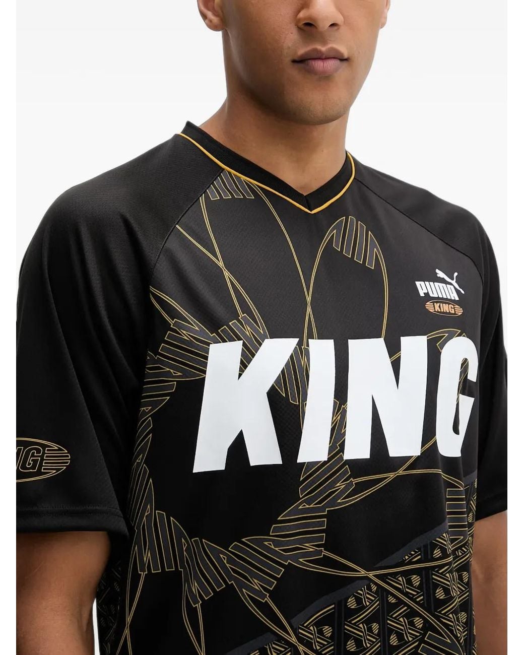 PUMA Black T-Shirt King À Logo Imprimé