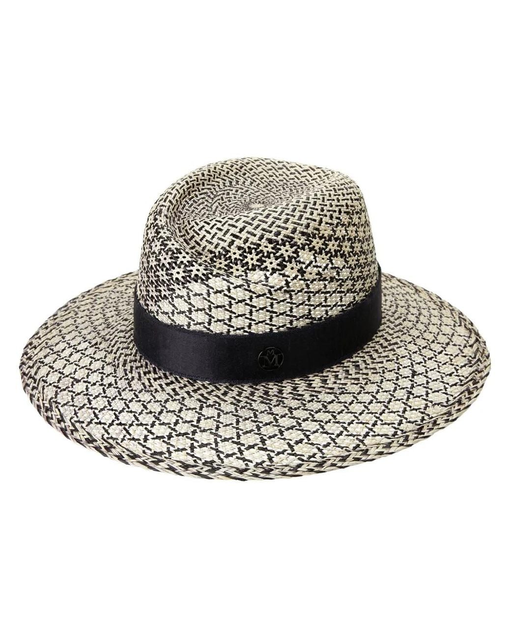 Maison Michel Multicolor Virginie Woven Brisa Straw Fedora