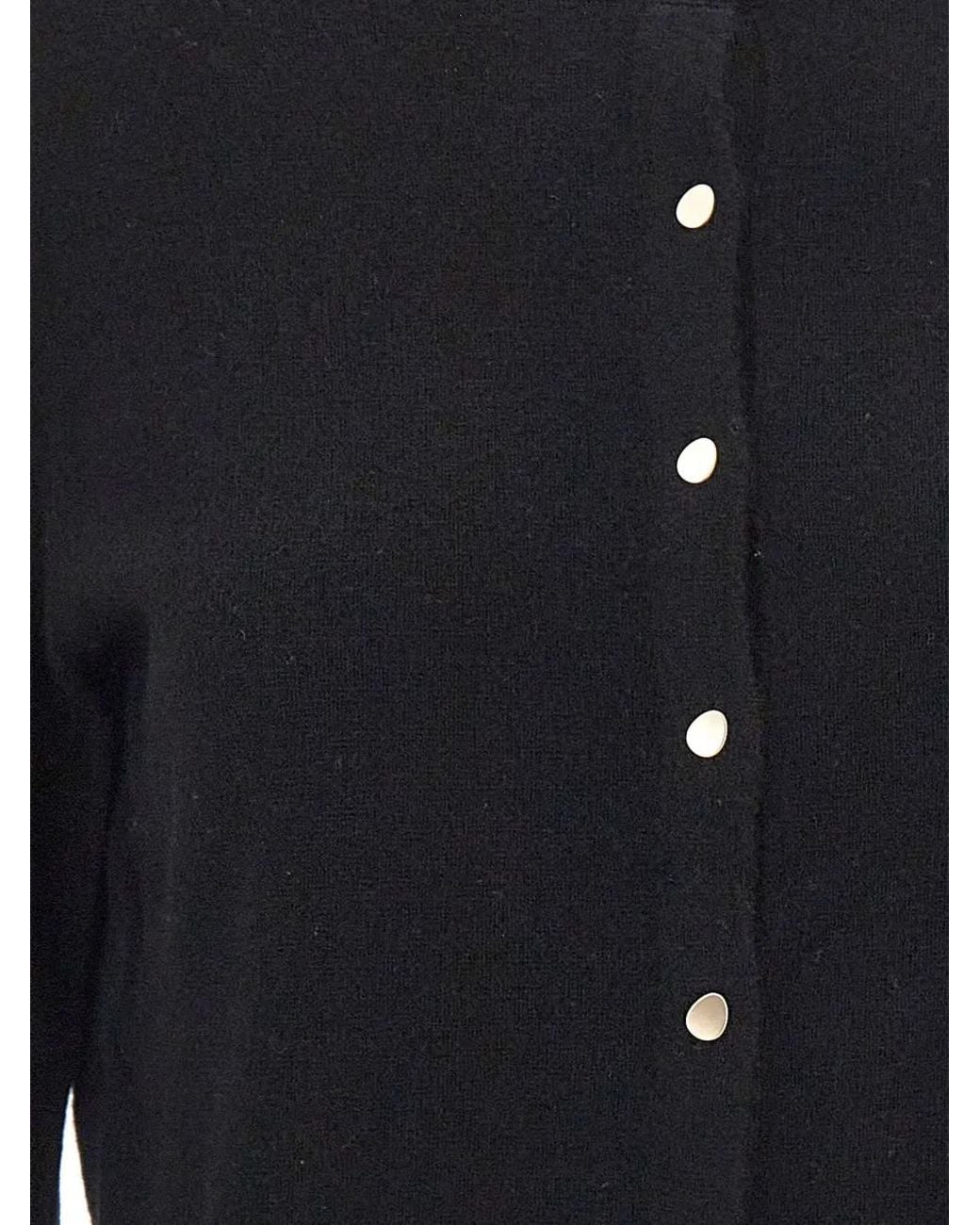 Kaos Blue Slit-Hem Button-Up Cardigan