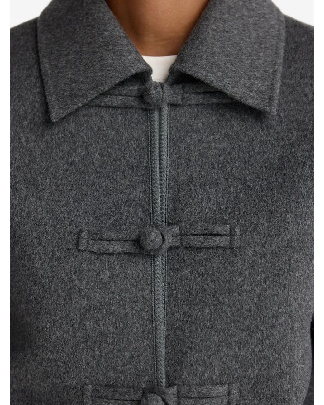 Rohe Gray Double-Faced Wool Pankou Closure Jacket