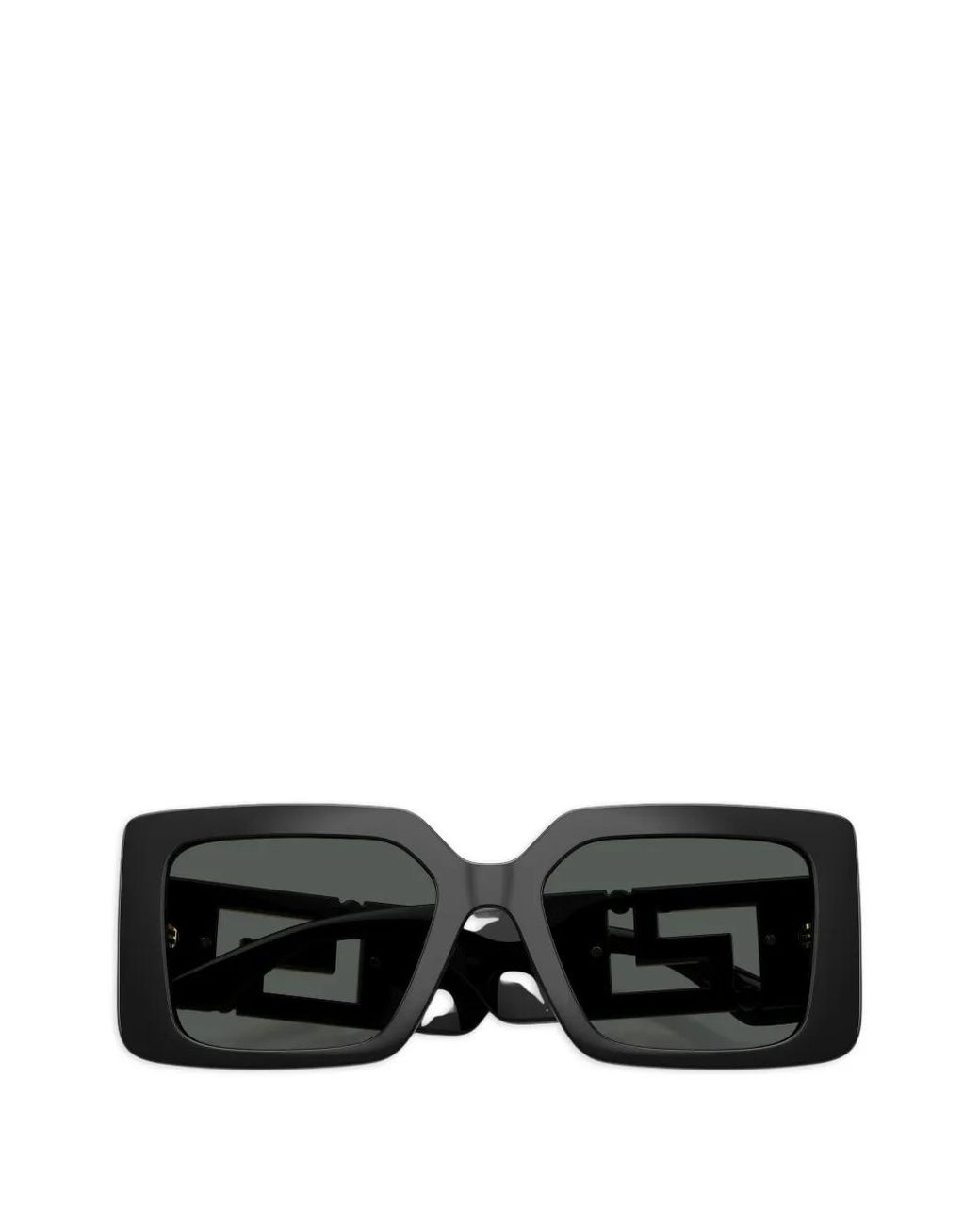 Versace Black Square-Frame-Tone Sunglasses