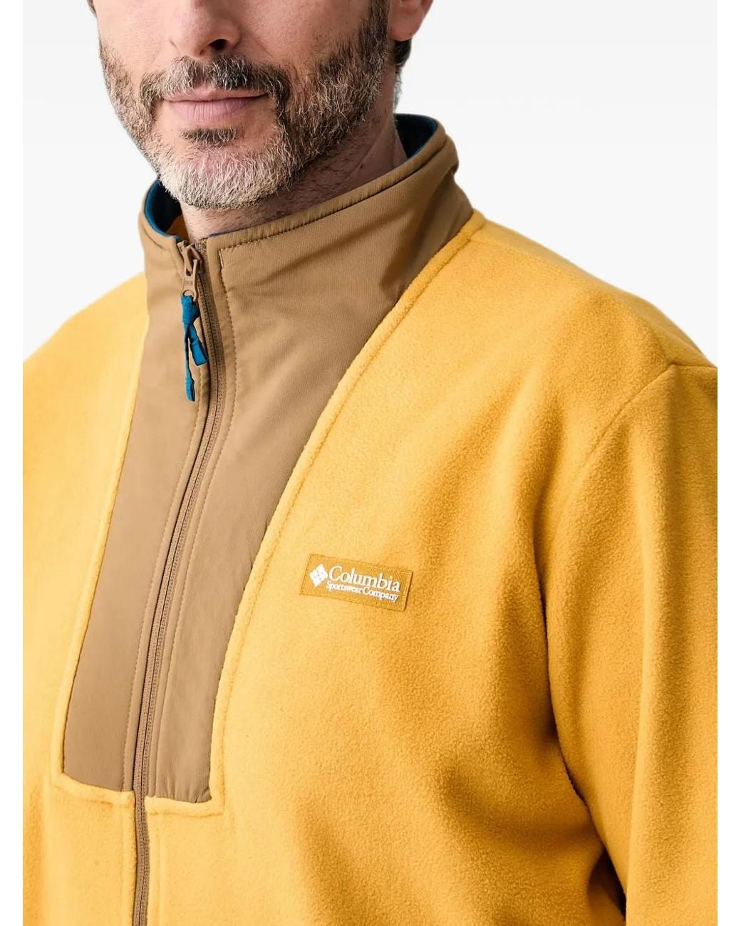 Columbia Yellow Sequoia Grove Zip-Up Fleece for men