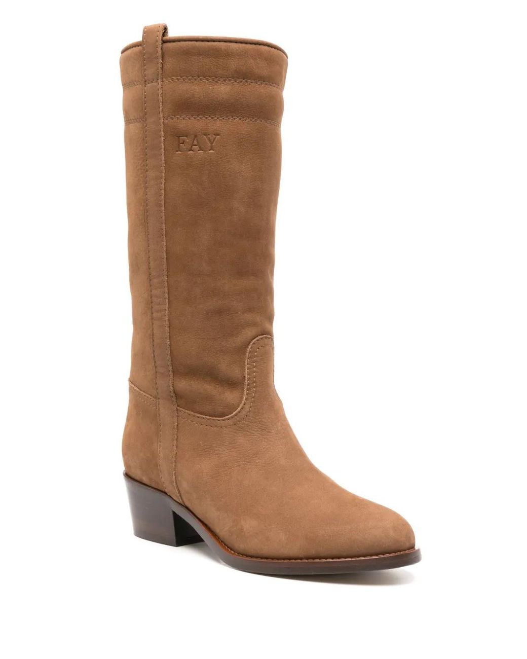 Fay Brown 45Mm Suede Boots