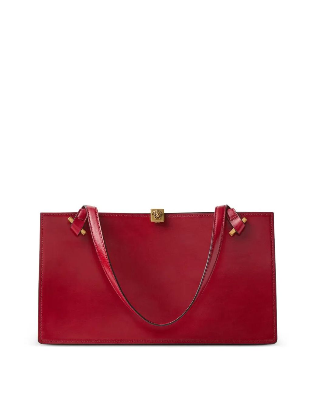 Versace Red Severine Leather Tote