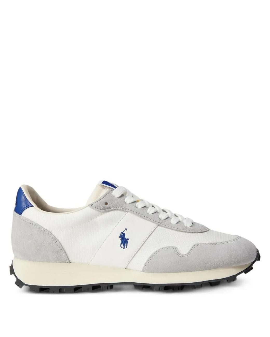Polo Ralph Lauren White Embroidered-Logo Sneakers