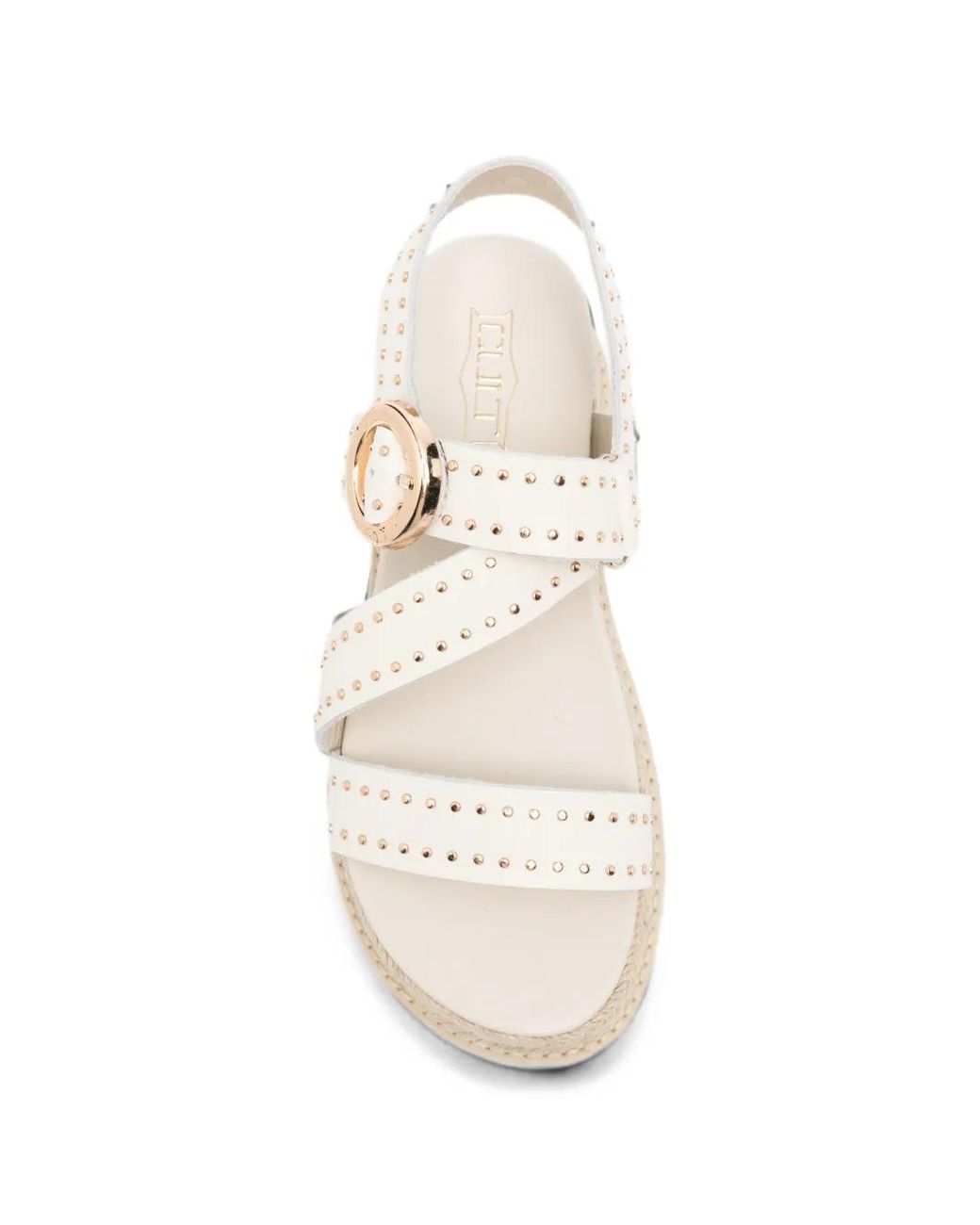 Cult White Sandales Doja À Détails De Clous