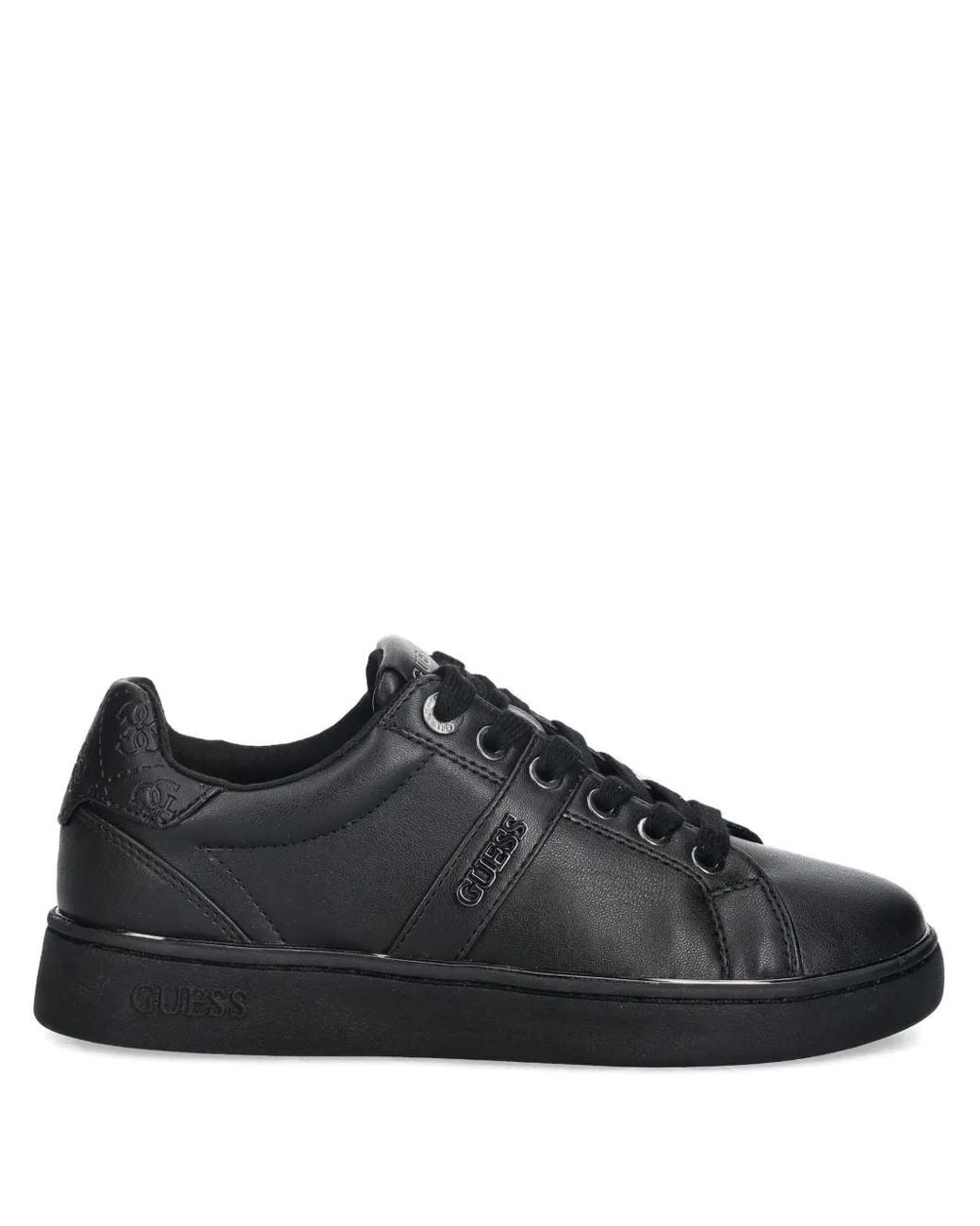 Guess Black Britz Embossed Sneakers