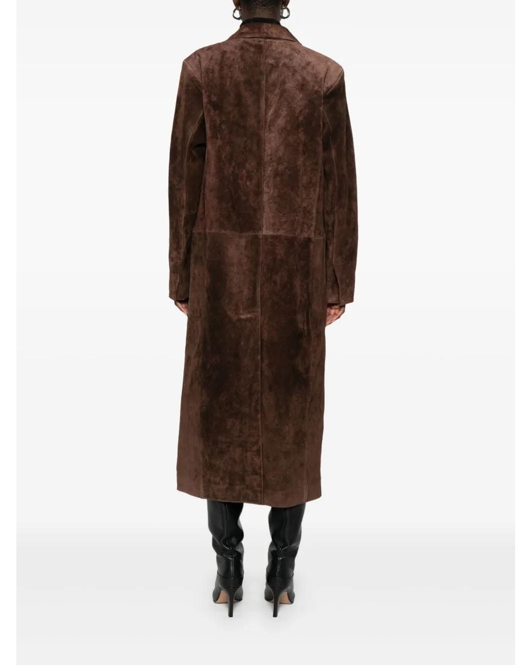 Arma Brown Alissa Suede Coat