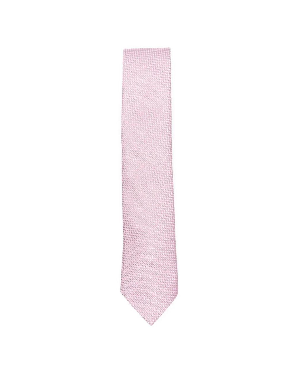 Zegna Pink Micro-Patterned Tie for men