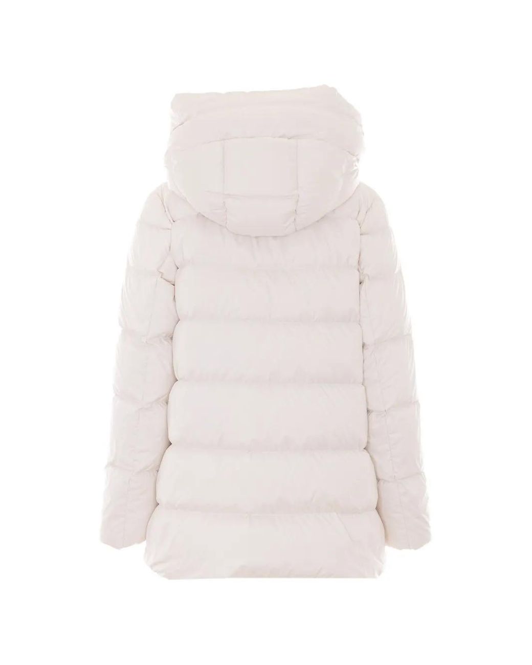Add Pink Cocoon Hooded Puffer Jacket