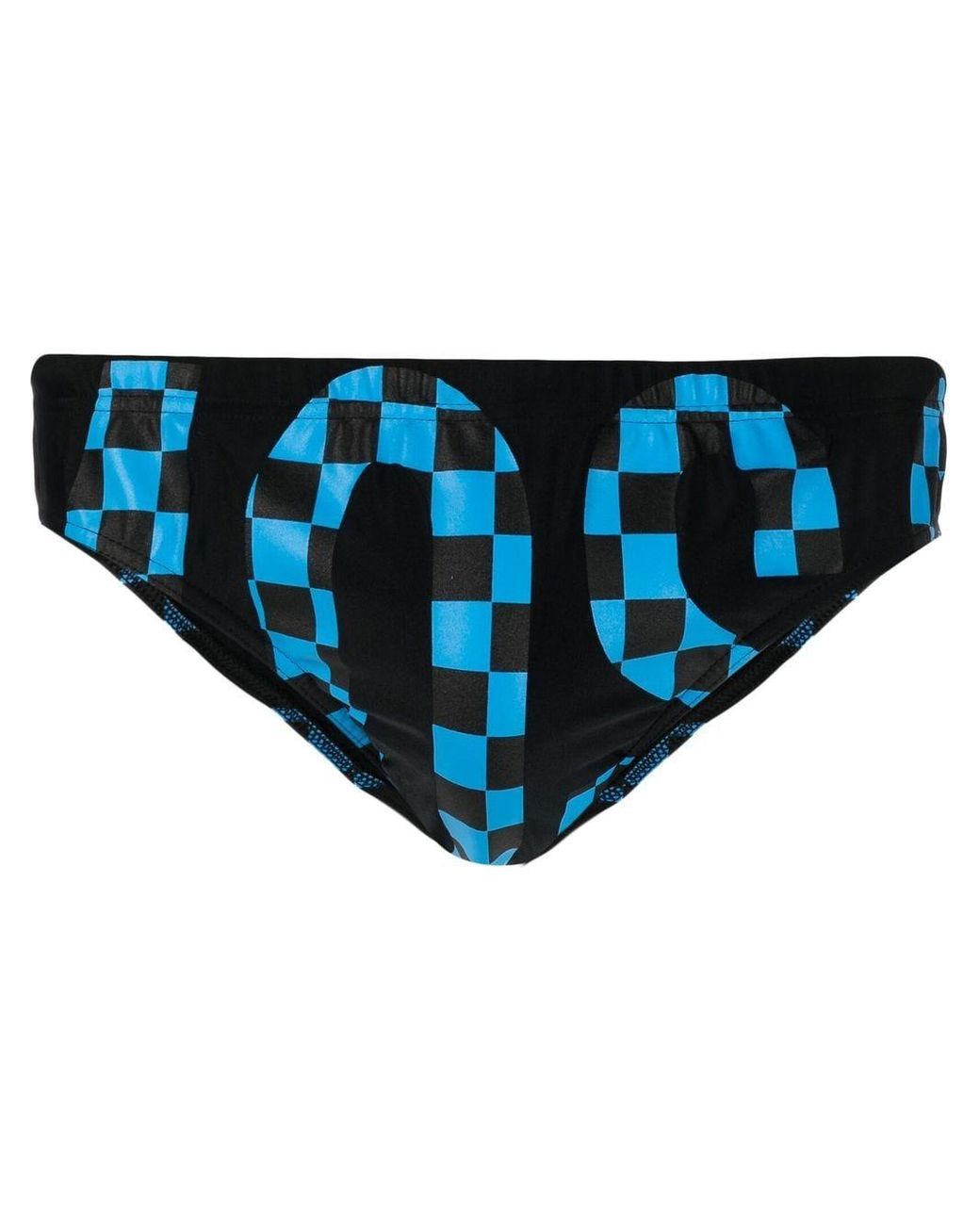 Moschino Checklogo Swim Briefs in Black (Blue) for Men Lyst