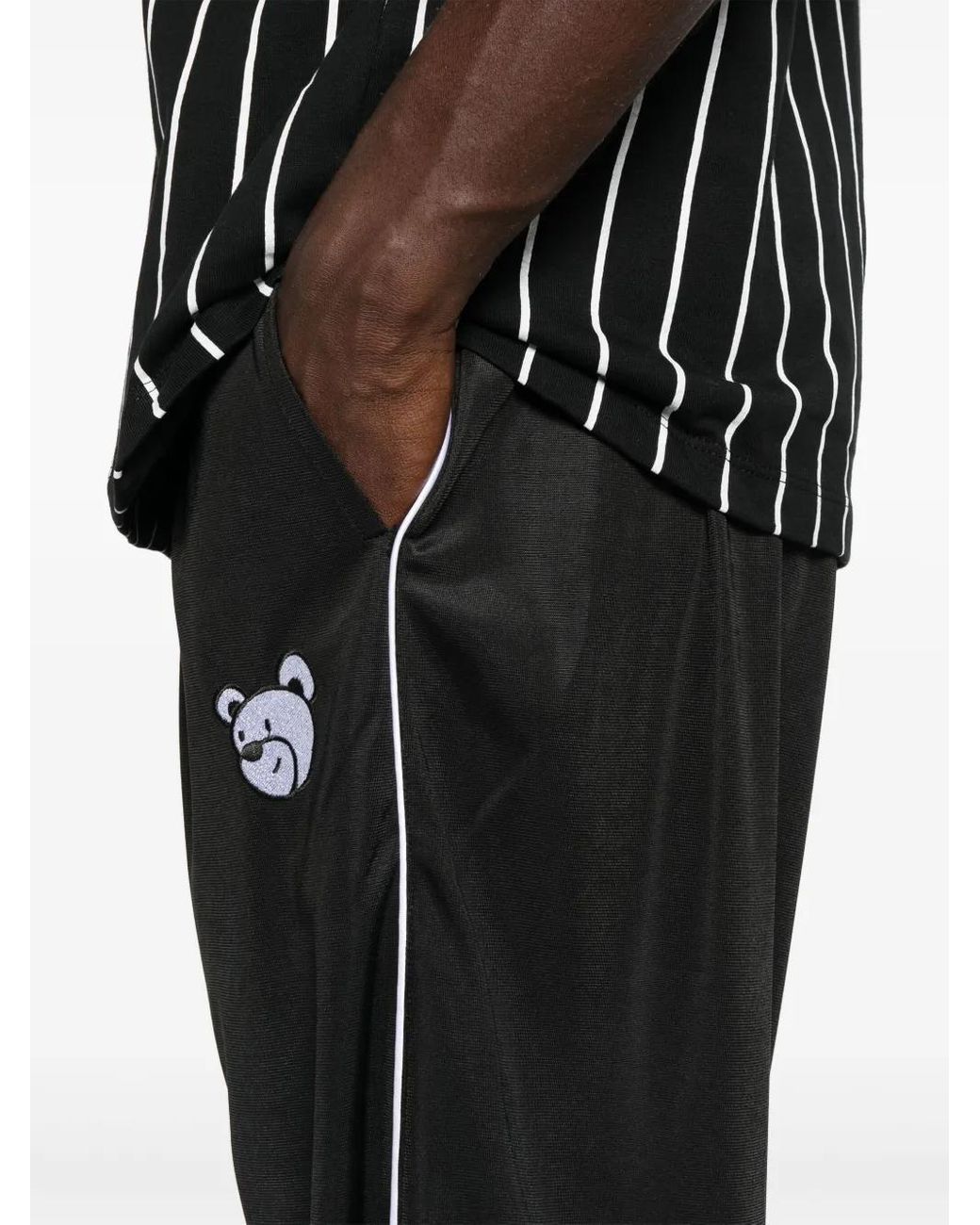 INBETWEENERS Black Logo-Appliqué Track Pants