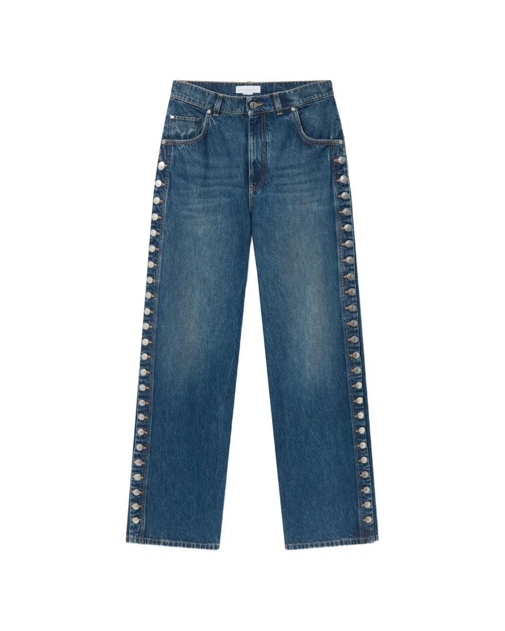 Stella McCartney Blue Wide-Leg Denim Jeans