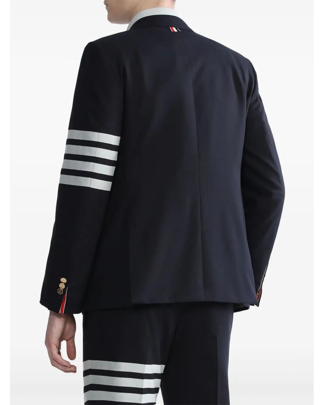 Thom Browne Blue Plain Weave 4-Bar Sportcoat for men