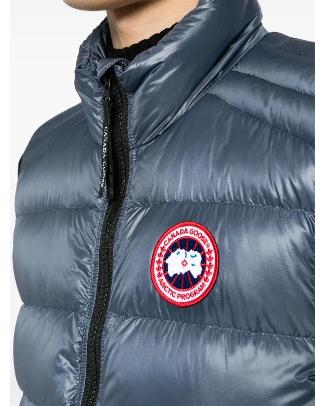 Canada Goose Blue Crofton Logo-Appliqué Gilet for men