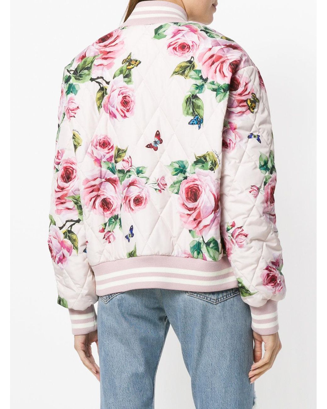 Dolce & Gabbana ROSE ジャケット Dolce & Gabbana rose-print Raincoat | Black | FARFETCH