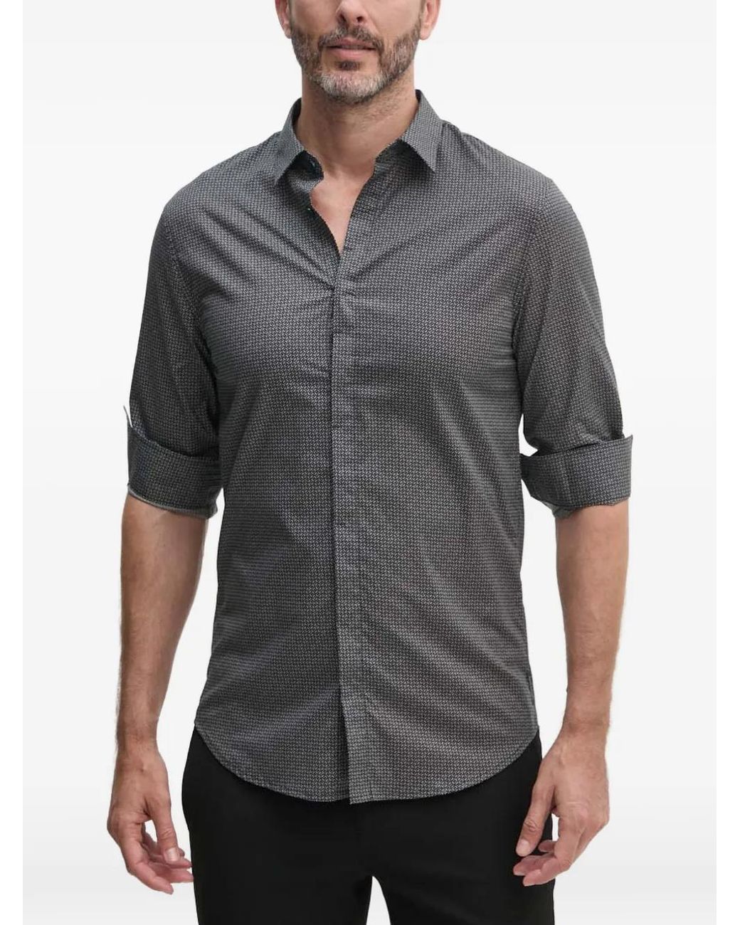 Patterned Shirt ARMANI EXCHANGE pour homme en coloris Gray