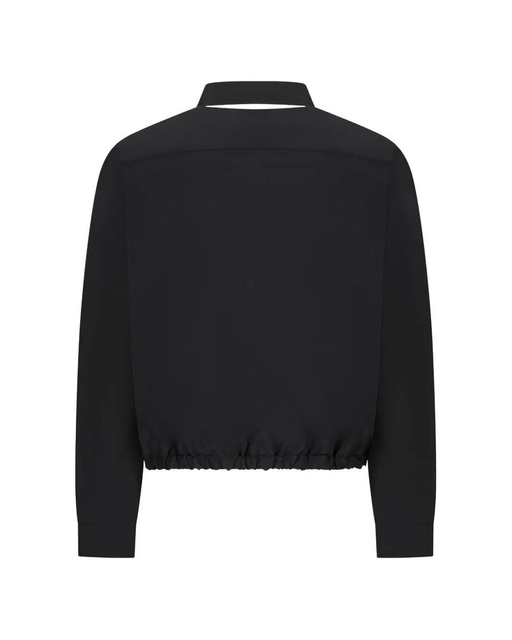 Jil Sander Black Elasticated-Hem Jacket