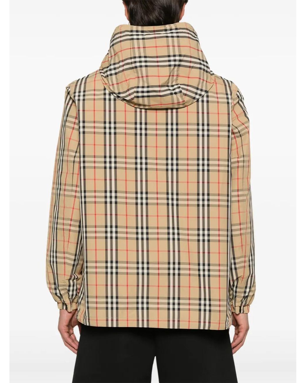 Burberry Natural Veste Réversible À Capuche for men