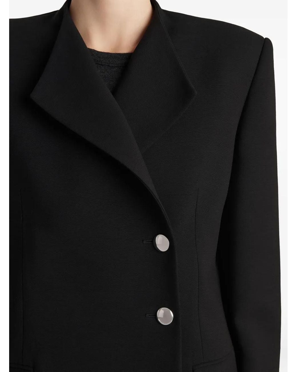Khaite Black Button Jacket