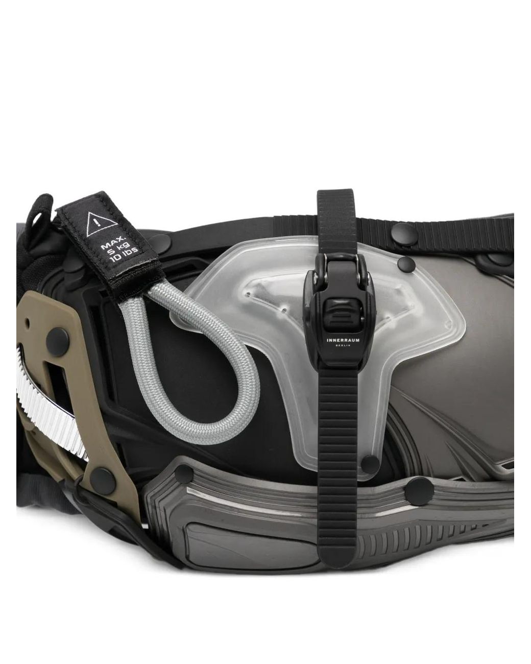 Innerraum Black I30 Logo Belt Bag for men