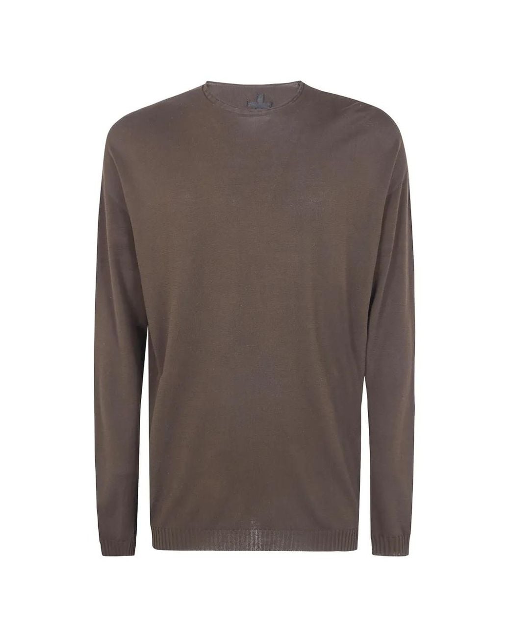 MD75 Brown Crew-Neck Long-Sleeve Sweater for men