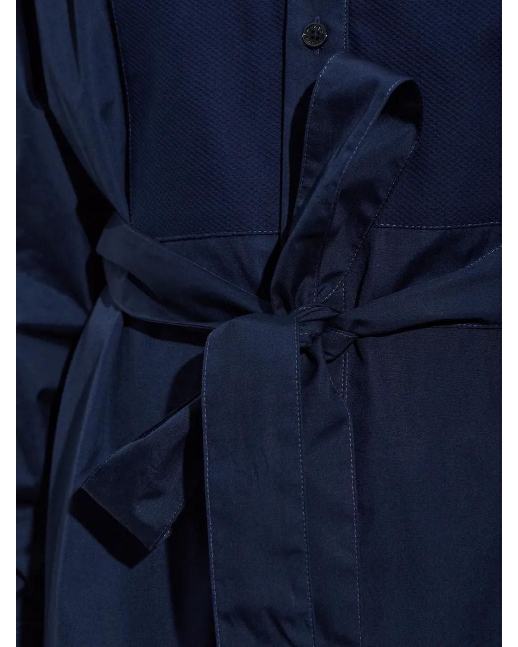 KENZO Blue Dress With A Waist Belt