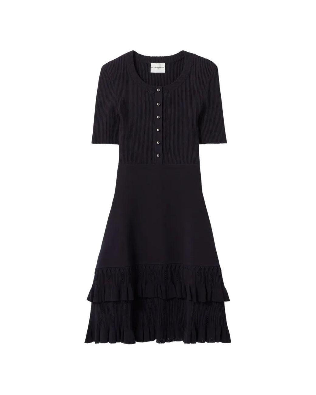 Claudie Pierlot Black Fitted Knit Dress