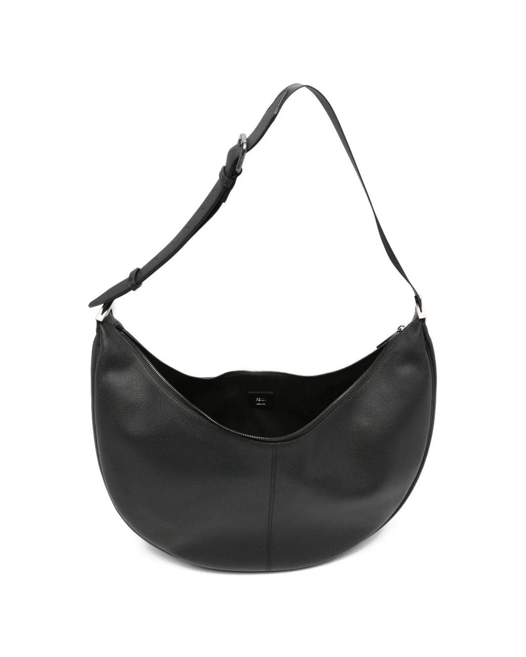 Fendi Black Sac Porté Épaule À Design Demi-Lune for men