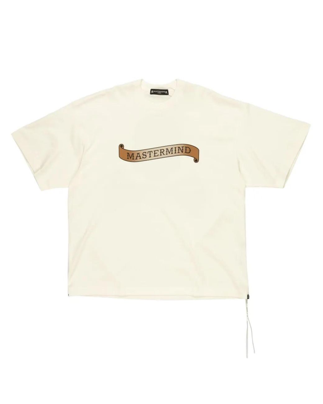 MASTERMIND WORLD White Skull Tattoo T-Shirt for men