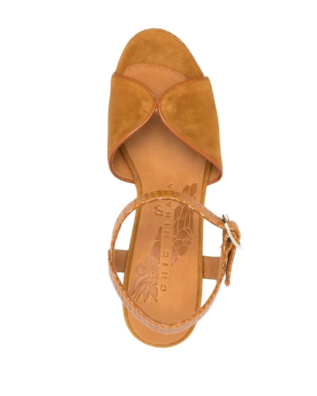 Chie Mihara Brown Open-Toe Leather Sandals