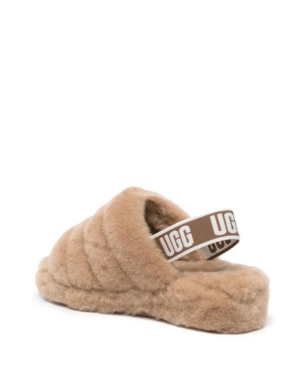 Ugg Brown Fluff Yeah Slide Slipper