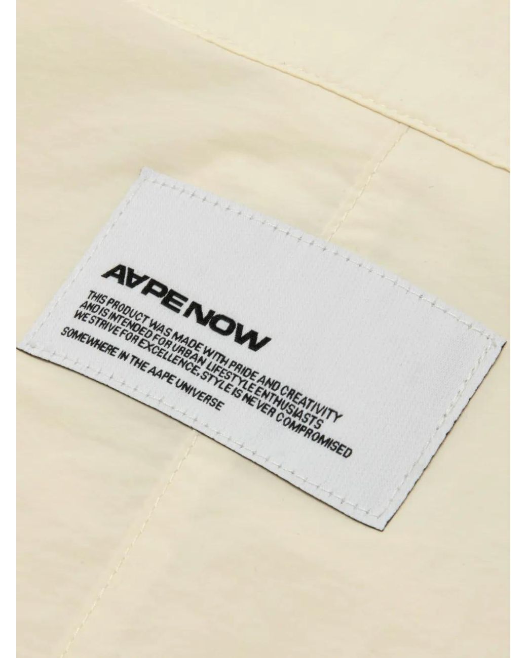 Aape By A Bathing Ape Natural Aapenow Moonface Track Jacket for men