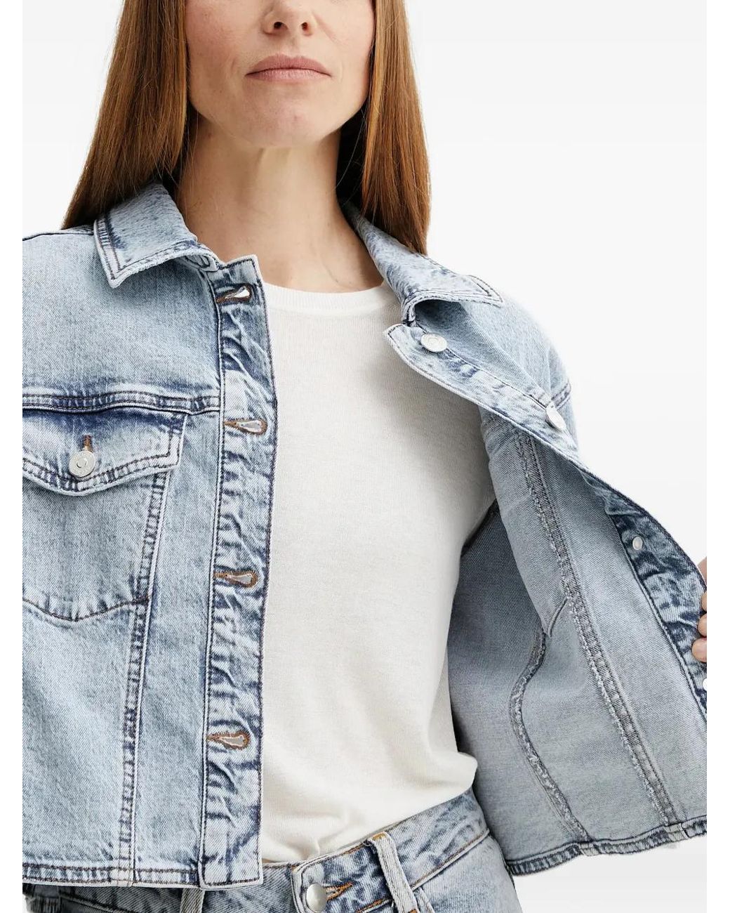 Gestuz Blue Button-Up Jacket