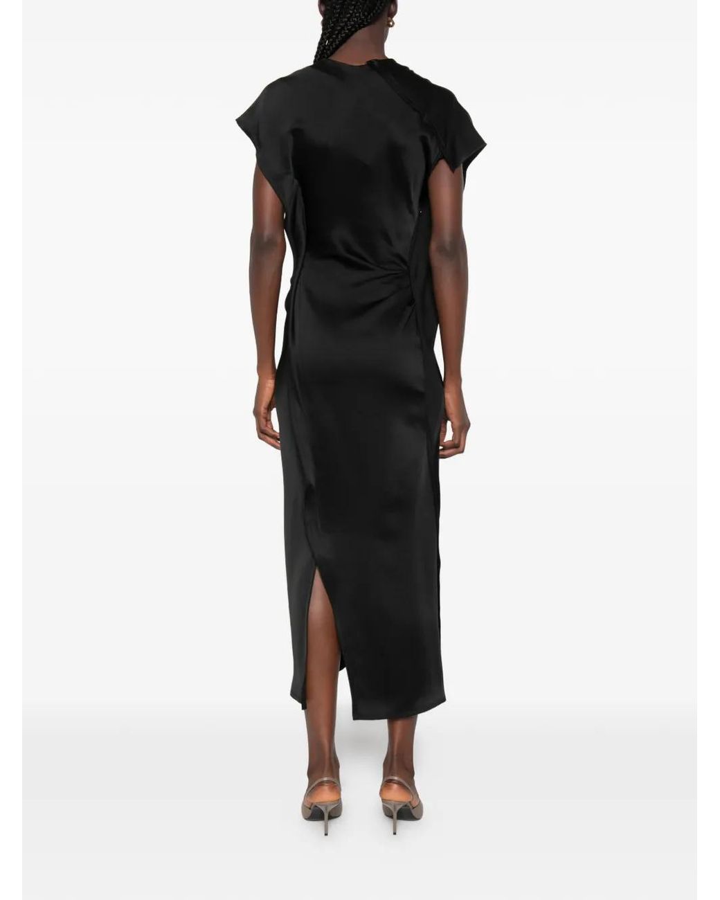 Victoria Beckham Black Victoria Midi Dress