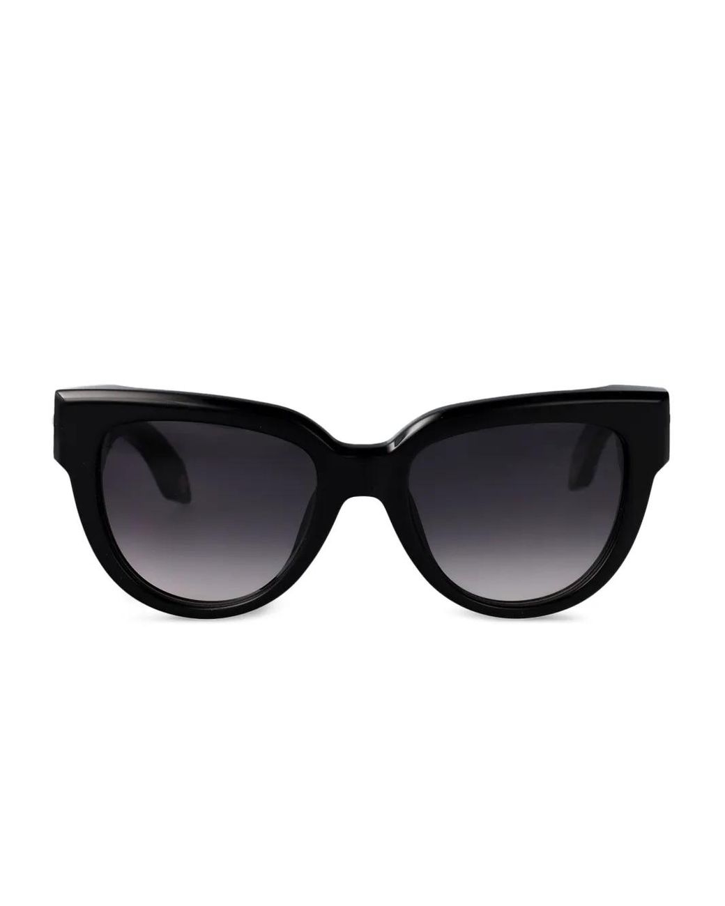 Roberto Cavalli Black Geometric-Frame Sunglasses