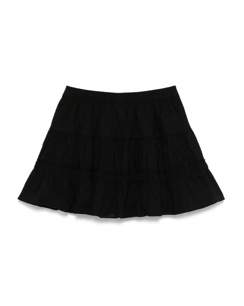 Chocoolate Black Cotton Skirt