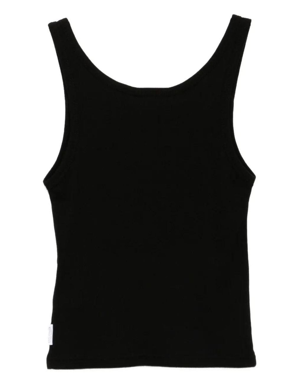 Chocoolate Black Cotton Tank Top