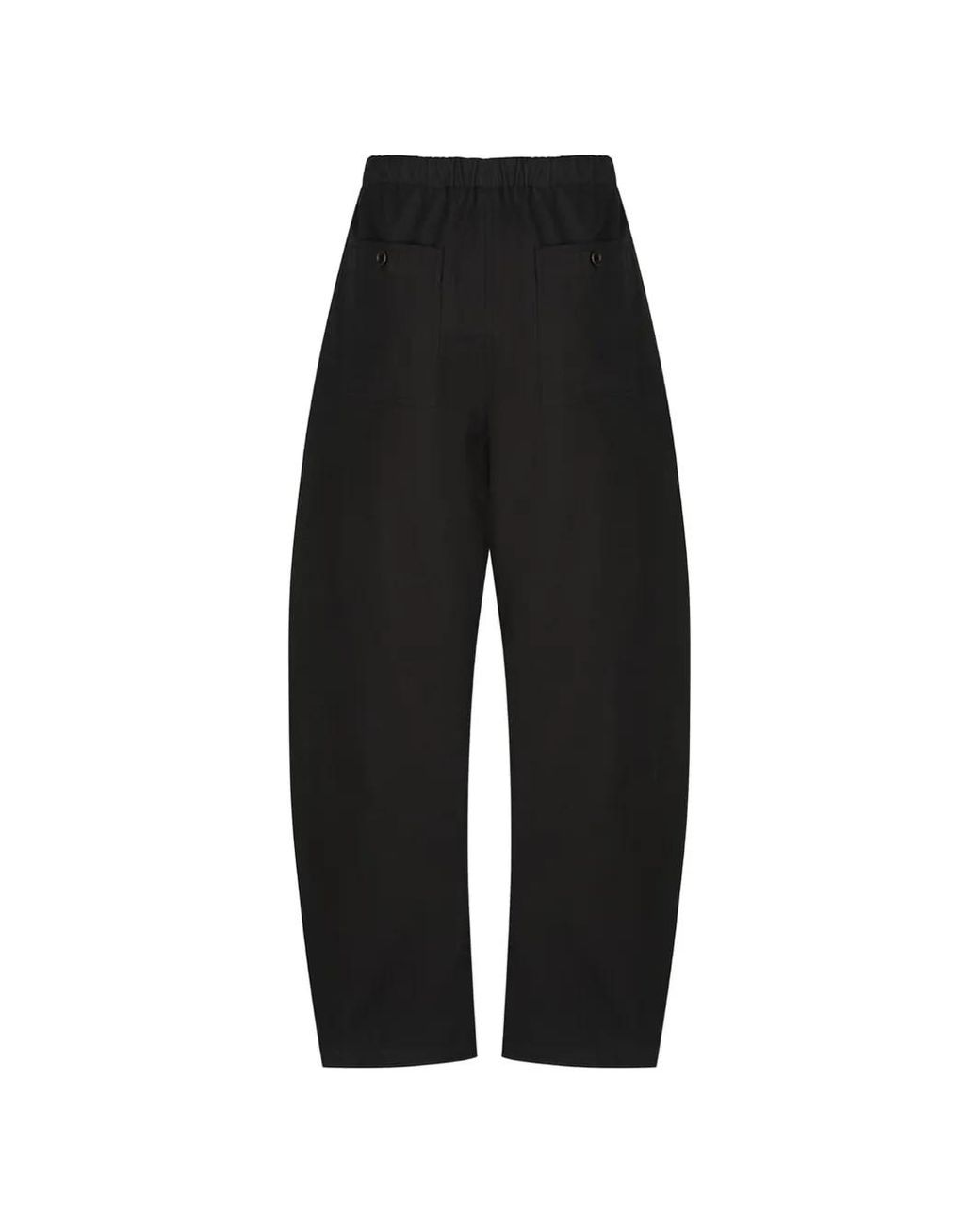 Amomento Black Elasticated Drawstring Trousers for men