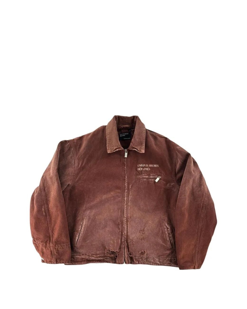 Enfants Riches Deprimes Brown Logo-Print Bomber Jacket for men
