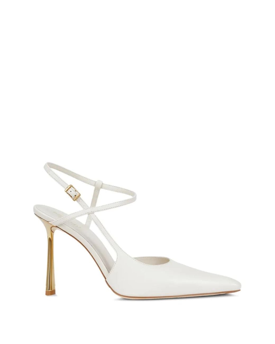 POTAMY White Slingback Pumps